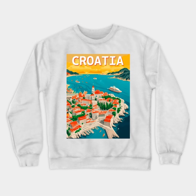 Croatia Crewneck Sweatshirt by AbundanceSeed